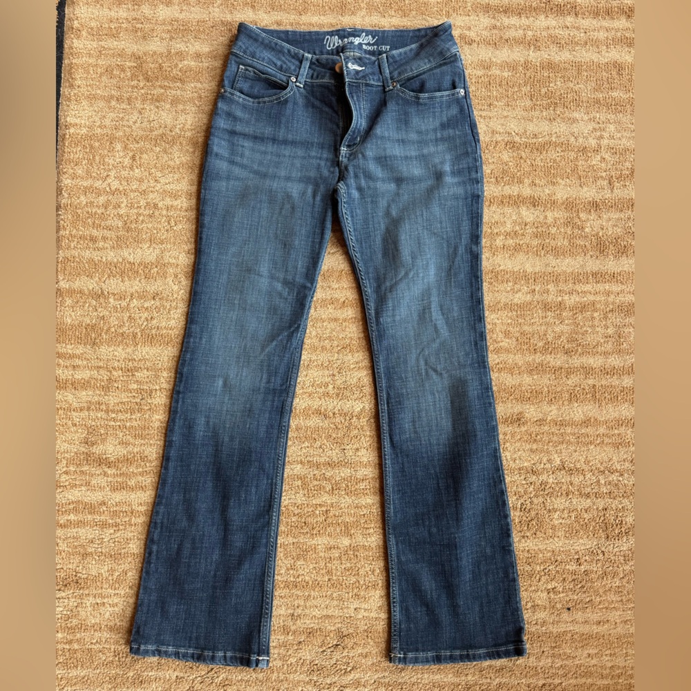 Wrangler Women's Wide Leg Jeans in Classic Blue